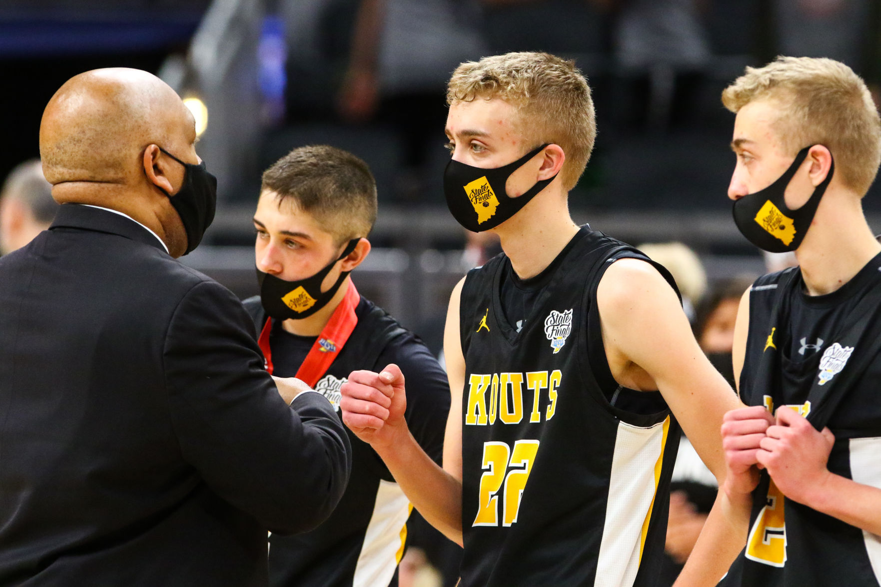 Gallery: Class A boys basketball state final: Kouts vs. Barr-Reeve